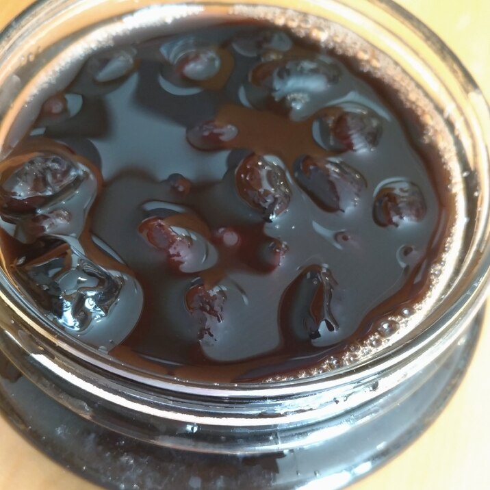 絶品☆黒豆の黒糖シロップ漬け